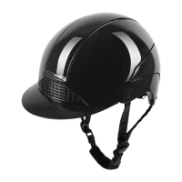 SWING - Casque d'équitation brillant visière standard GLOSSY H24