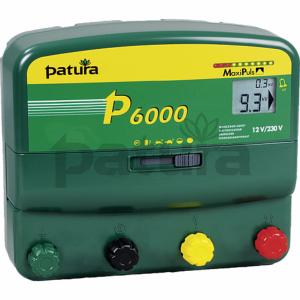 PATURA - Electrificateur P6000 MAXI+ Secteur / Pile Clôtures Longues Chevaux 