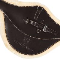 EQUESTRO - Sangle bavette en cuir italien doublée faux mouton