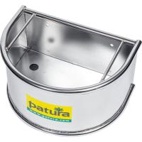 Mangeoire Inox Anti Gaspi 25 Litres Demi Cercle pour Chevaux, PATURA