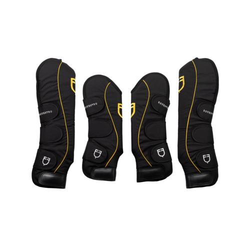EQUESTRO - Guêtres de transport hautes PRO TRAVELLER LOT DE 4