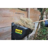 PATURA - Râtelier à Foin en Plastique avec Grille Slow Feeding pour Chevaux, 140L