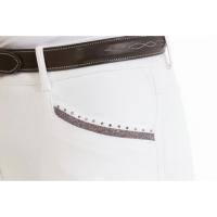 EQUITHEME - Pantalon d'Equitation  Basanes Silicone KIM Coton Organique