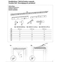 Fixation  de Rail Suspendu pour Lamelle PVC Porte d'écurie, PATURA