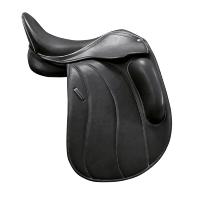 KAVAR  - Selle de Dressage monoquartier Semie Creuse en cuir avec taquet de genou