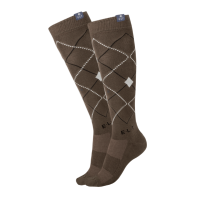 ELT Paris - Chaussettes d'équitation motif à carreaux ARGYLE