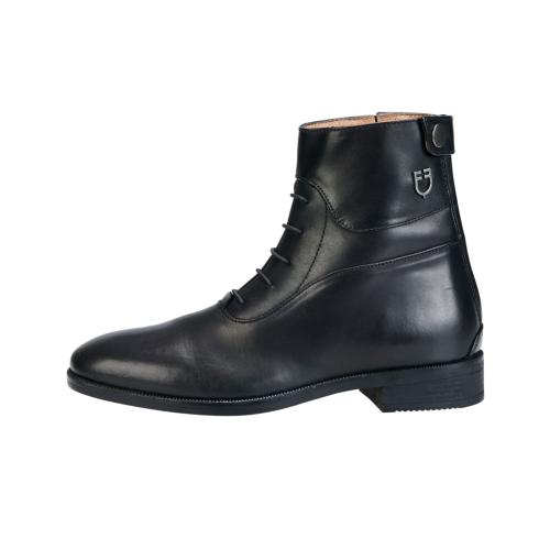 EQUESTRO - Boots Jodhpur Confort Extrême à Lacets et Zip en Cuir Italien 