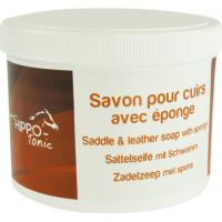 HIPPOTONIC - Savon Glycrin pour Cuir avec ponge, 500 ML 