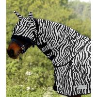 WALDHAUSEN  - Couvre Cou anti mouches motifs zbre en mailles serres ZEBRA 