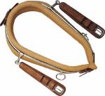 Collier Anglais d'Attelage en Cuir Poney, COB, CHEVAL, ZALDI