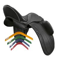 KAVAR  - Selle de Dressage monoquartier Semie Creuse en cuir avec taquet de genou
