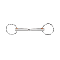 BERIS - Mors de Bride fin 15 MM en plastique doux anneaux 6 CM 