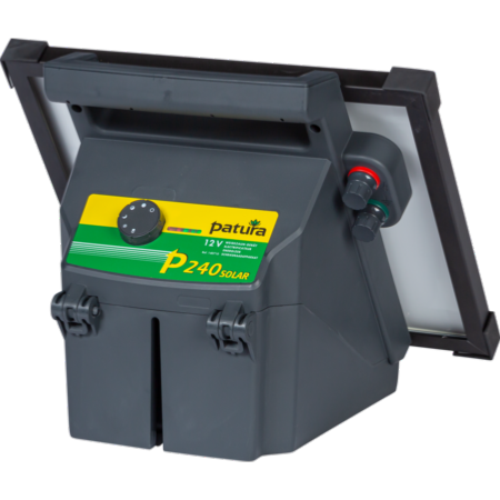 PATURA - Electrificateur de Clôture P240 12 V avec Module Solaire  28W