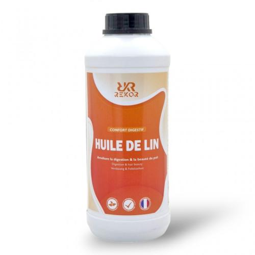 REKOR - Huile de Lin pour la Digestion et le Poil du Cheval