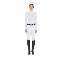 Polo FEMME Manches Longues Col ZIP ARTEMIS, EQUESTRO