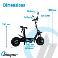 BEEPER - Trottinette Scootcross Electrique Cavalier 3000W XTREM 