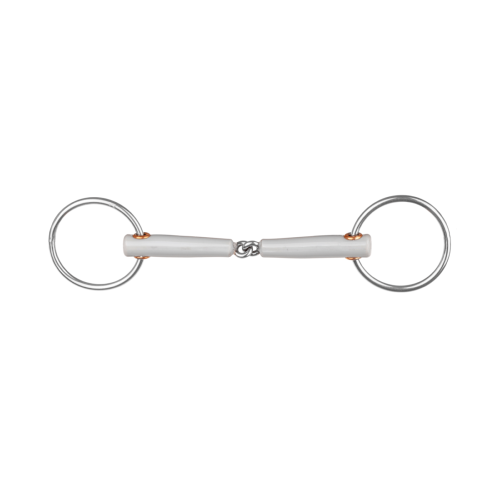 BERIS - Mors de Bride fin 15 MM en plastique doux anneaux 6 CM 