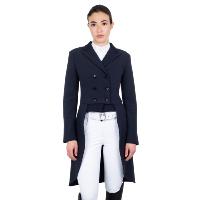 EQUESTRO - Veste de Dressage Longue en Stretch pour Concours, 