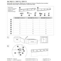 PATURA - Glissière en Cornière pour Montage de Lamelle PVC Porte d'écurie