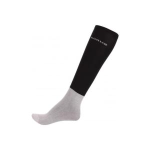 Chaussettes Fines d'Equitation Bas Lycra et Pied Coton SHOW 2 Paires, HORKA