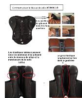 ACAVALLO - Dessus de Selle Ortho COCCYX Assise Gel