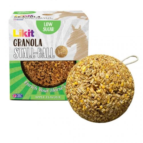 LIKIT- Boule  muesli  suspendre pour le Cheval au box, 1.6KG